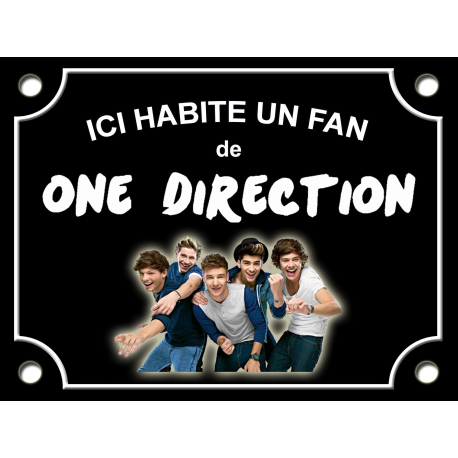 PLAQUE DE RUE Fan ONE DIRECTION