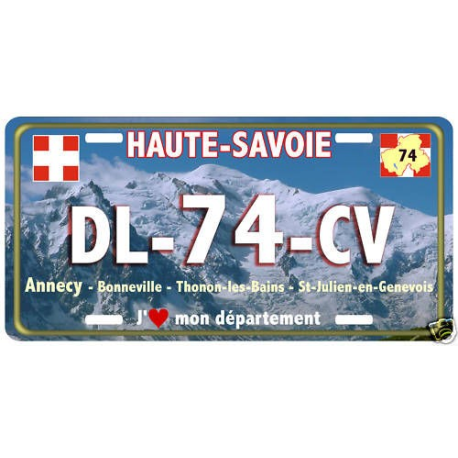 PLAQUE type USA j'aime HAUTE-SAVOIE