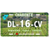 PLAQUE type USA j'aime CHARENTE