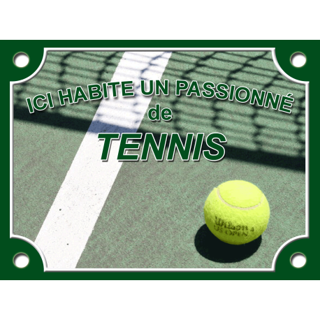 PLAQUE DE RUE Passion TENNIS Version2