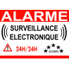 PLAQUE ALARME VIDEO SURVEILLANCE