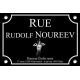 PLAQUE DE RUE Fan rudolph