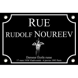 PLAQUE DE RUE Fan rudolph