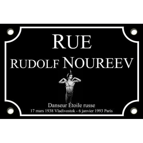 PLAQUE DE RUE Fan rudolph