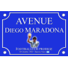 Plaque de rue supporter diego maradona
