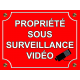 PLAQUE Aluminium MAISON SOUS SURVEILLANCE VIDEO