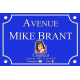 PLAQUE RUE MIKE BRANT ALU