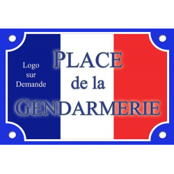 PLAQUE RUE Gendarmerie Police ALU