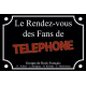 PLAQUE RUE ROCK TELEPHONE MARIENNEAU AUBERT