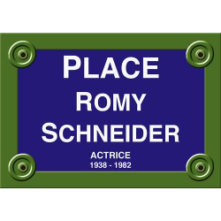 RÉPLIQUE PLAQUE CINÉMA Romy SCHNEIDER