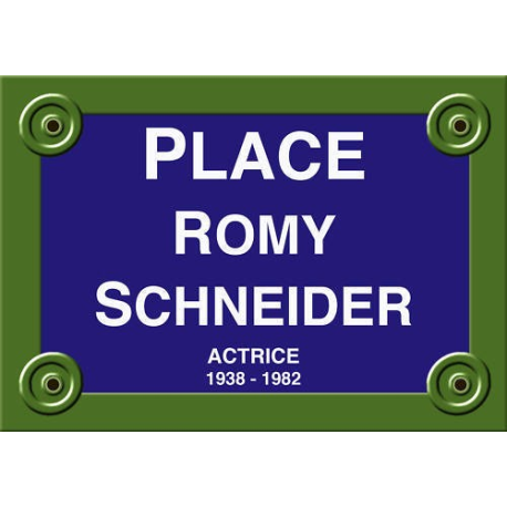 RÉPLIQUE PLAQUE CINÉMA Romy SCHNEIDER