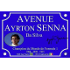 PLAQUE RUE Place Ayrton SENNA FORMULE 1