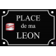 PLAQUE RUE SEAT LEON TOLEDO