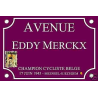 PLAQUE de RUE Vélo Cyclisme Eddy MERCKX