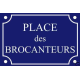 PLAQUE de RUE BROCANTE MEUBLES en ALU