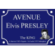 PLAQUE RUE AVENUE Elvis PRESLEY