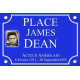 CINÉMA RÉPLIQUE PLAQUE de RUE JAMES DEAN