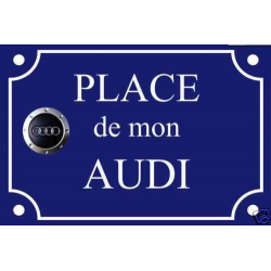 PLAQUE de RUE AUTO AUDI en ALU