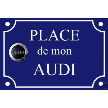 PLAQUE de RUE AUTO AUDI en ALU