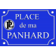 PLAQUE de RUE AUTO PANHARD en ALU