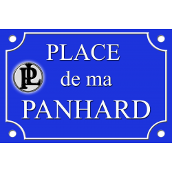 PLAQUE de RUE AUTO PANHARD en ALU