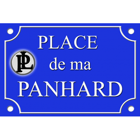 PLAQUE de RUE AUTO PANHARD en ALU