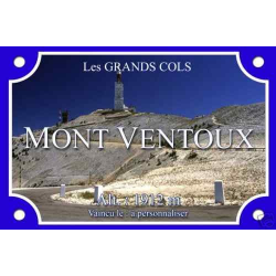 PLAQUE VELO CYCLISME GRANDS COLS MONT VENTOUX