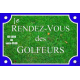 PLAQUE de RUE CLUB HOUSE GOLF