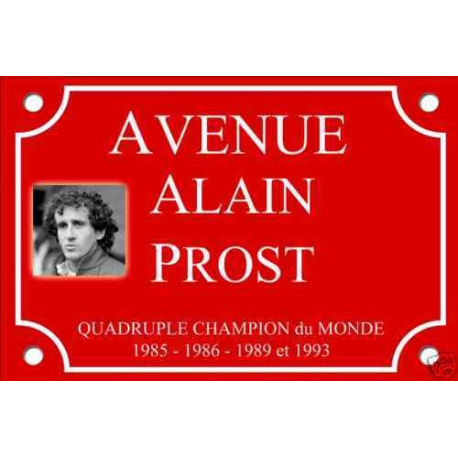 PLAQUE RUE du PASTIS BISTROT ALU