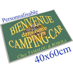 PAILLASSON TAPIS TAMALOU CAMPING CAR PERSONNALISABLE