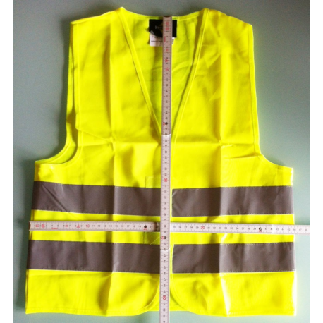 GILET de SÉCURITÉ JAUNE pour ENFANT/Ado 7/12 ans Personnalisable