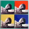 Votre portrait facon POP ART Andy Warhol 4 cadres 20x20 