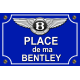 Plaque de rue bentley