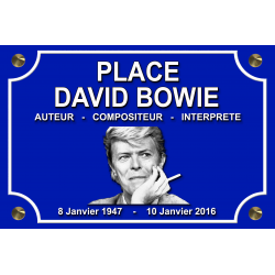 Plaque de rue david bowie