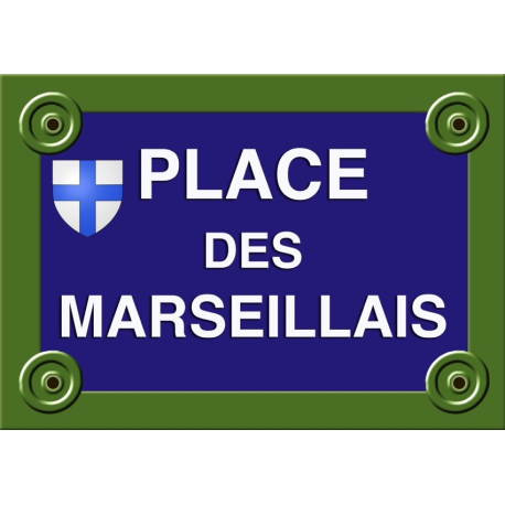 PLAQUE DE RUE LES MARSEILLAIS