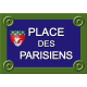 PLAQUE DE RUE LES PARISIENS