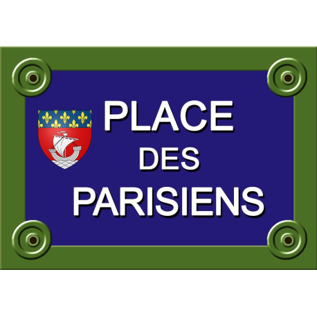 PLAQUE DE RUE LES PARISIENS