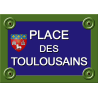 PLAQUE DE RUE LES TOULOUSAINS
