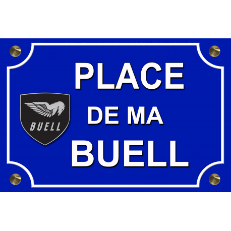 Plaque de rue place de ma BUELL