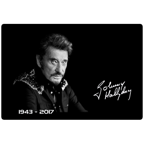 PLAQUE SOUVENIR Johnny HALLYDAY 