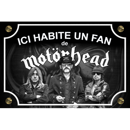 PLAQUE FAN MOTORHEAD