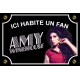 PLAQUE FAN AMY WINEHOUSE