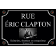 PLAQUE DE RUE Éric CLAPTON