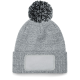 BONNET À POMPON GRIS