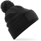 BONNET À POMPON NOIR