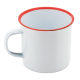 Gobelet Tasse Mug en métal vieilli à votre image ROUGE