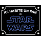 PLAQUE DE RUE FAN de STAR WARS