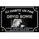 PLAQUE FAN DAVID BOWIE