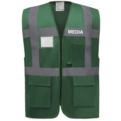 GILET MULTIFONCTION Haute visibilité MEDIA PHOTOGRAPHE