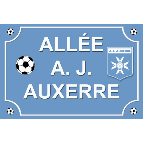 PLAQUE RUE AJ AUXERRE